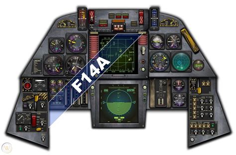 F14 TOMCAT COCKPIT instrument panel CDkit | #1788504267