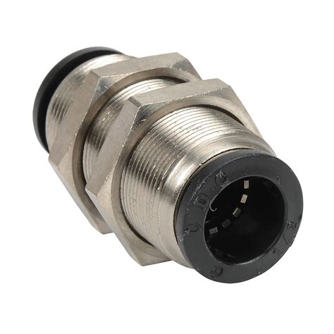 Pneumatic Push To Connect Fitting Pk Bulkhead Union Pn Ub