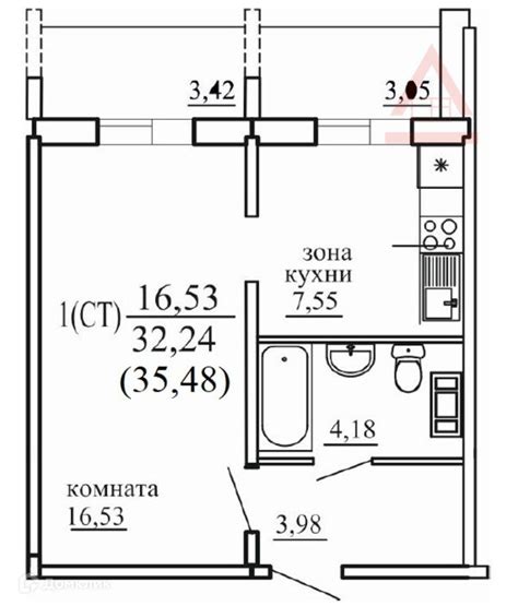 Купить 1 комнатную квартиру 35 5 м² по адресу Челябинск 57 й