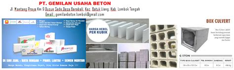 Pt Gemilan Usaha Beton Mataram Lombok Jual Pagar Panel Beton Lombok