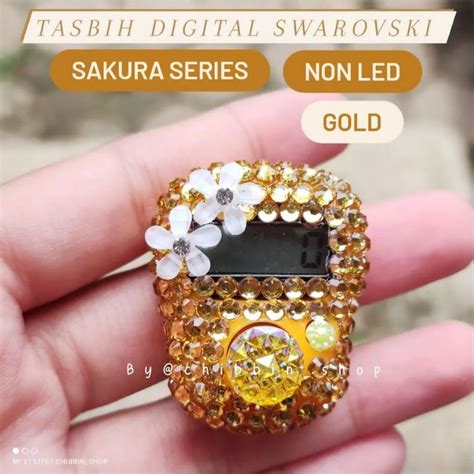 Jual Tasbih Digital Swarovski Sakura Series Tasbih Cantik