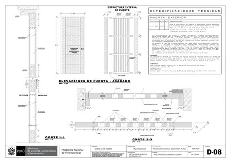 Planos De Viviendas Rurales Del Programa Nacional De Vivienda Rural Ppt