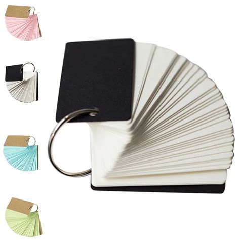 Hot Sale Set Pcs Binder Ring Easy Flip Flash Cards Study Cards