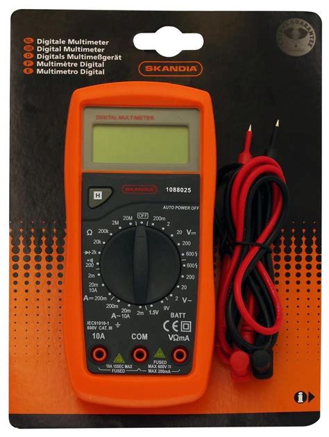 Skandia Multimeter Digitaal V A Bol