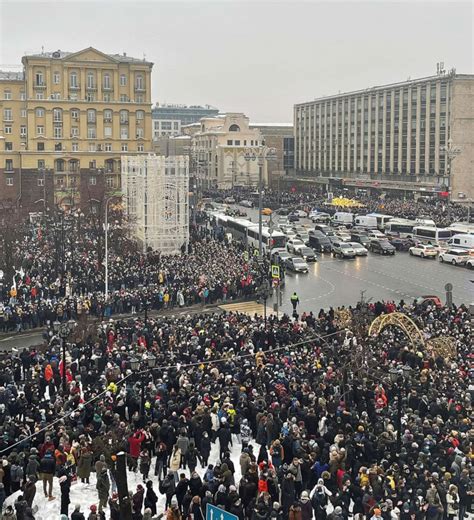 Tens Of Thousands Protest Across Russia In Support Of Poisoned Putin