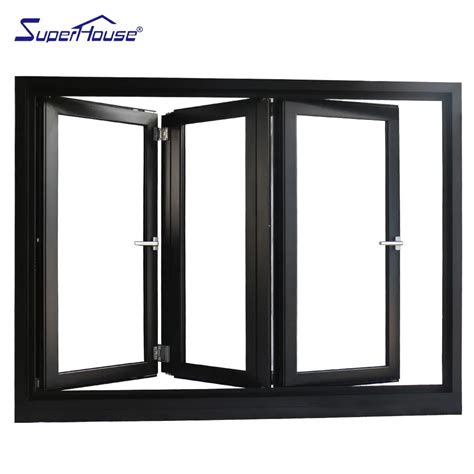 Superhouse Rogenilan As2047 Kitchen Vertical Bi Folding Aluminum Double Glazing Windows Slim