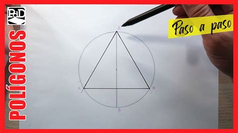 Triangulo Equilátero Inscrito En Circunferencia Dibujo Técnico Sobre