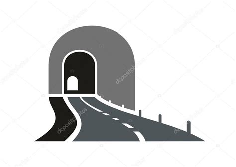 Road Tunnel Icon With Underpass Entrance Stock Vector Image By