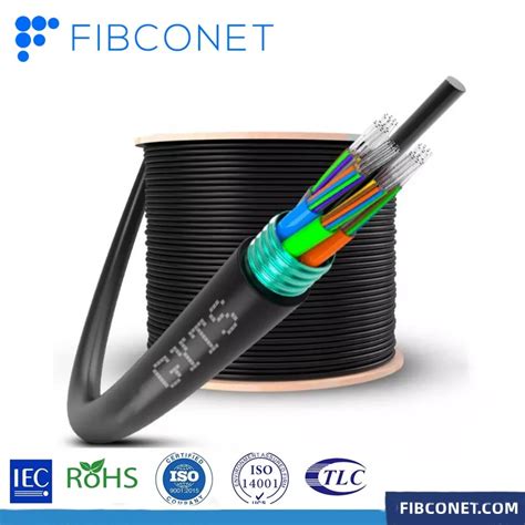 FTTH Underground GYTS 24 48 96 Cores Armored Singlemode Optical Fiber