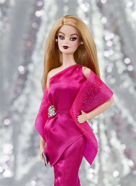 OOAK Mattel Holiday Barbie Blonde Model Muse Custom Repaint Doll Pink Gown Etsy