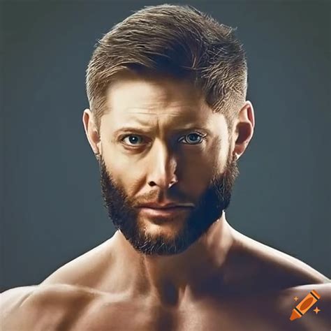 Jensen Ackles With A Wolverine Style Beard On Craiyon