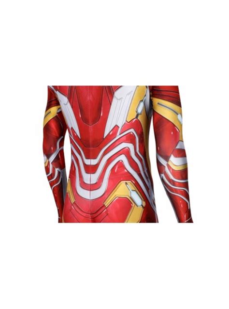 Avengers Infinity War Iron Man Tony Stark Nanotech Suit Costume