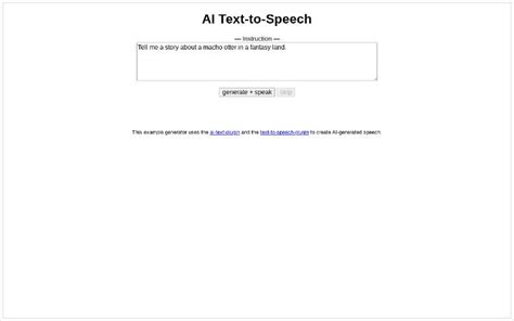 AI Text-to-Speech ― Perchance Generator