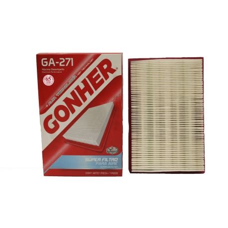 Filtro De Aire Rectangular GONHER Para Chrysler Grand Voyager V6 3 3L