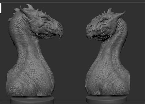 Dragon Bust 3d Model 3d Printable Cgtrader