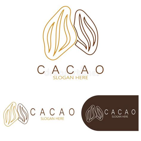 Cocoa Logococoa Beancocoa Treecocoa Branches And Leaveschocolate