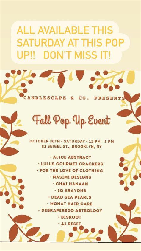 Pop up Market! I’ll be doing this Pop Up Market on Saturday along with some other great ladies ...