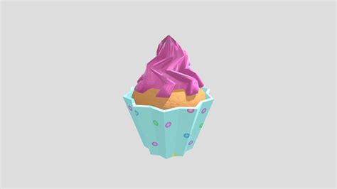 Cupcake 3d Model By Nicole Araujo Nicolearaujo [dc8acea] Sketchfab