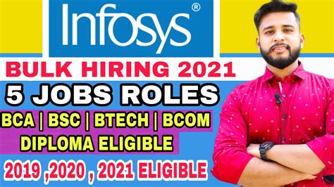 Infosys Bulk Hiring 2021 2019 2020 2021 Pass Outs Eligible NON