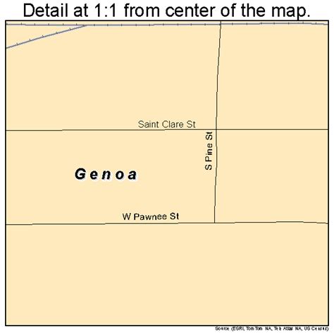 Genoa Nebraska Street Map 3118475