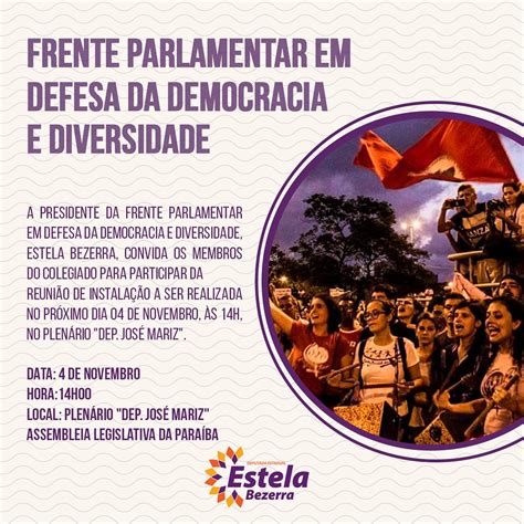 Frente Parlamentar Em Defesa Da Democracia E Da Diversidade É Lançada