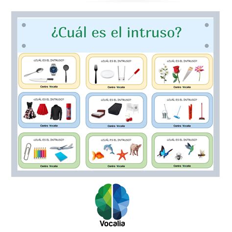 Juego Descubrir El Intruso Centro Vocalia Logopedia