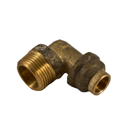 Brasshards 20mi X 15fl Brass Male Flared Compression Elbow Bunnings Australia