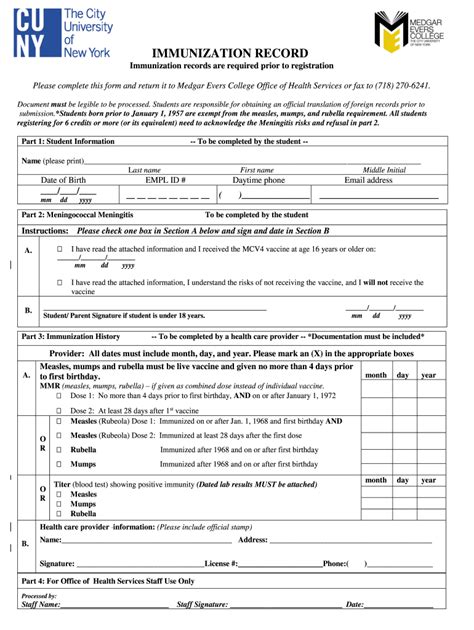 Printable Immunization Forms For Doctors Printable Forms Free Online