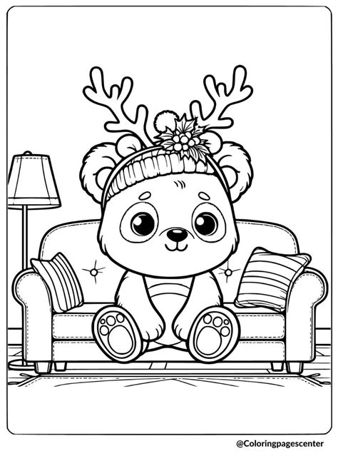 Christmas Panda Coloring Pages Free Printable Pdfs