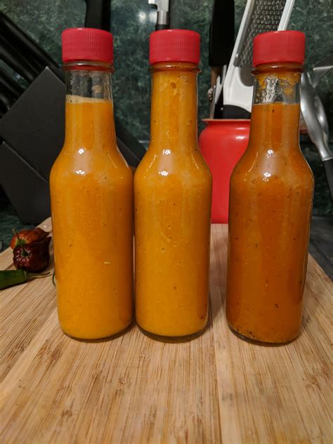 Lacto Fermented Hot Sauces 7 Weeks Week Ferment The Two On The Left