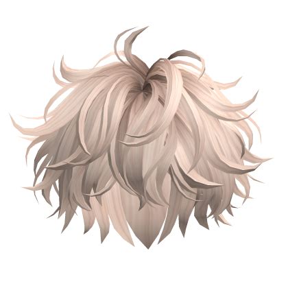 Platinum Blonde Messy Fluffy Boy Hair Roblox
