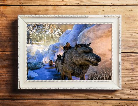 Dire Wolf Poster, Ark Survival Evolved, Digital Download, Instant ...