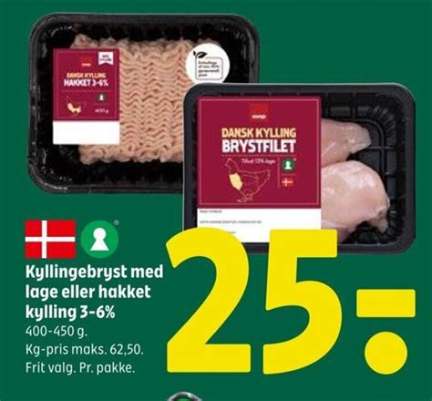 Kyllingebryst Med Lage Eller Hakket Kylling 3 6 Tilbud Hos Coop 365