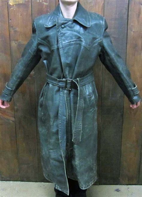 German Nazi Wehrmacht Leather Coat