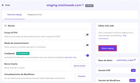 Qué es y cómo crear un entorno staging en WordPress