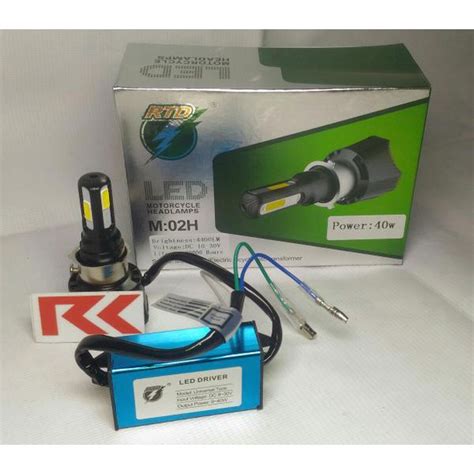 Jual Lampu Utama Led Motor Empat Sisi Rtd M02h Hi Lo 40 Watt