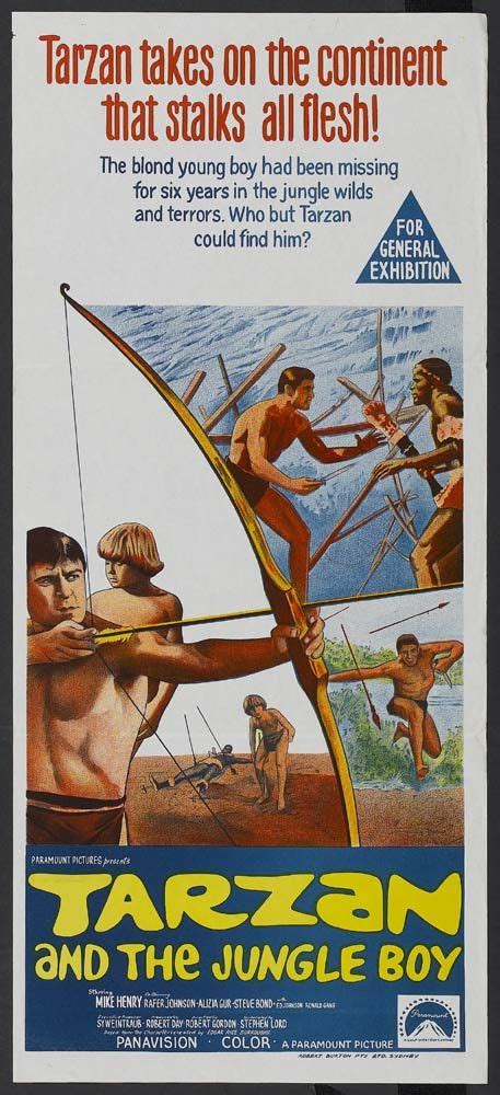 TARZAN AND THE JUNGLE BOY Mike Henry VINTAGE Daybill Movie poster ...