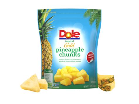 Dole® Frozen Tropical Gold® Pineapple Chunks 32 Oz Dole® Sunshine