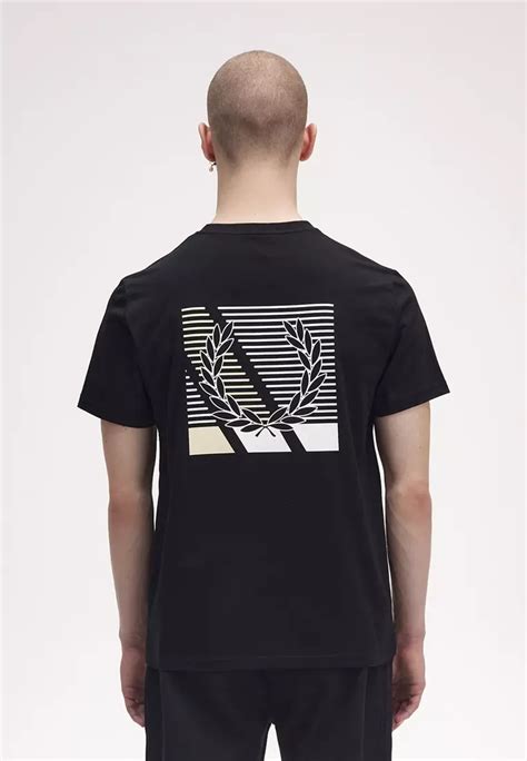 Buy Fred Perry Fred Perry M Glitched Laurel Wreath Graphic T Shirt