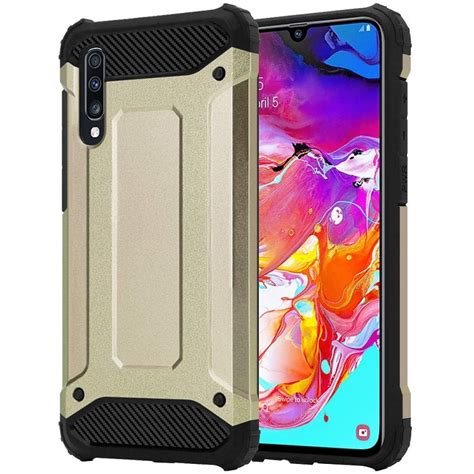 Samsung Galaxy A70 Case Gold Luxury Armor