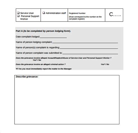 Free 6 Harassment Complaint Forms In Pdf