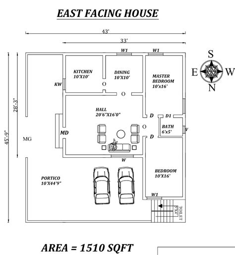 Autocad Drawing File Shows X U Shaped House Plans One Floor