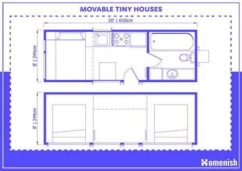 Guide to Tiny House Dimensions with 2 Drawings - Homenish