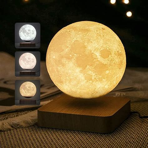 I iluum Lámpara de luna levitante impresión 3D luz lunar flotante