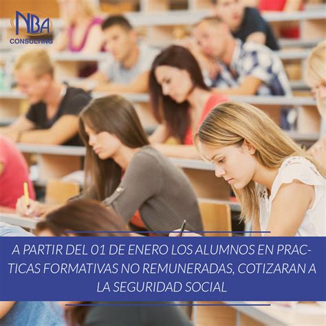 A Partir Del De Enero Los Alumnos En Practicas Formativas No