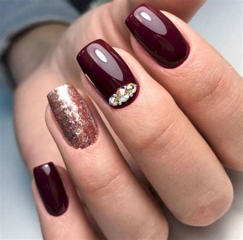 35 Most Popular Dark Red Nail Art You Will Love Matte