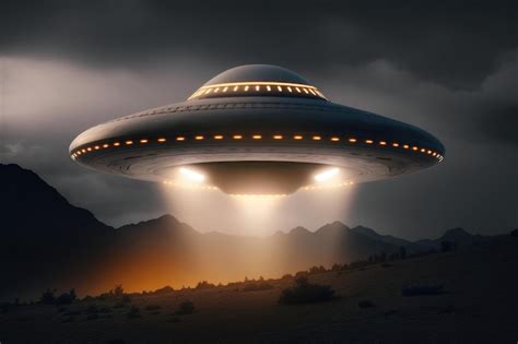 Ufo Unidentified Flying Object Ai Generated Premium Ai Generated Image