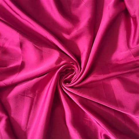 Hot Pink Color Armani Satin Fabric