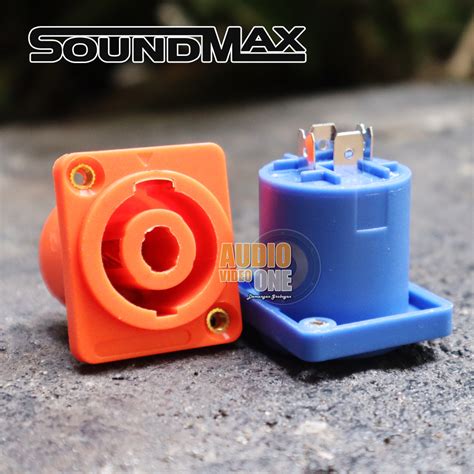 Jual Soket Spikon Soundmax Sm Mp Speakon Cewe Socket Jack Speacon