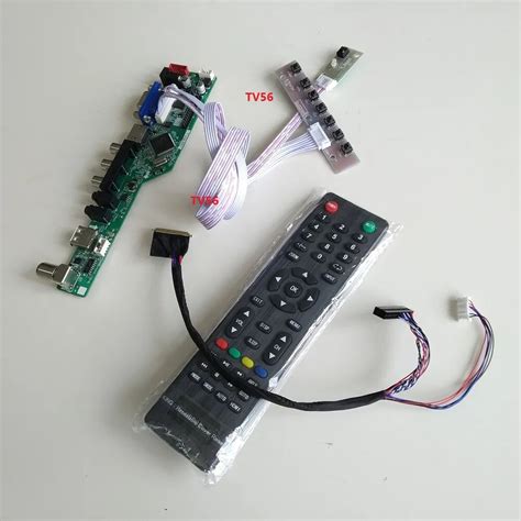 Kit De Placa Controladora Vga Lcd Tv Av Hdmi Compatible Con Led Remoto